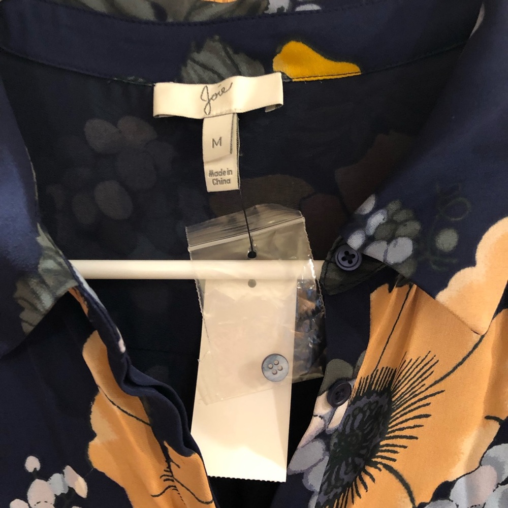 NWT Joie Amaranda Print Silk Shirtdress Size M - Picture 13 of 14